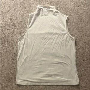 Athleta White Sleeveless Tank Top mock neck tank top